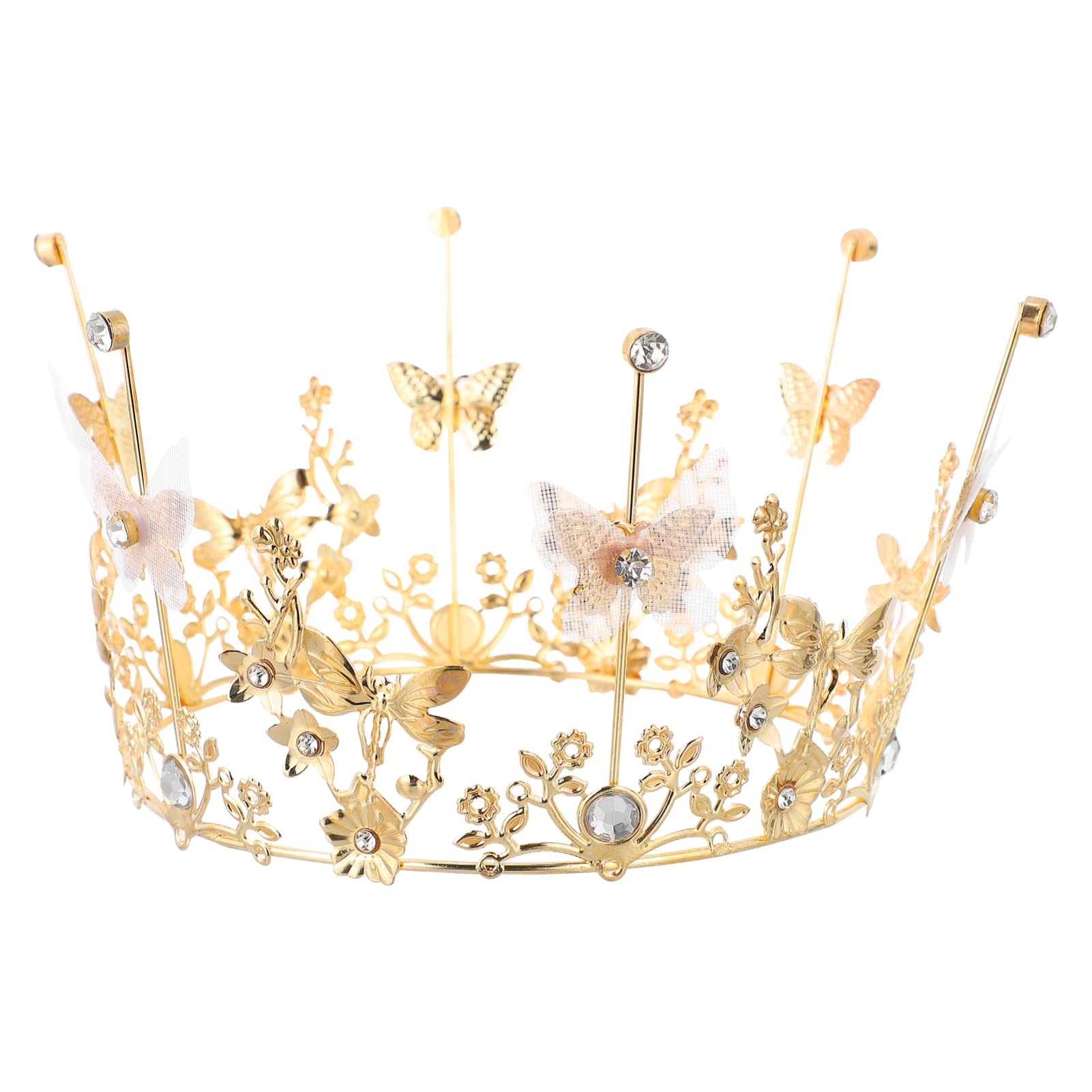 Toyvian 1pc Birthday Cake Decoration Female Birthday Accessory Crown Women Wedding Headdress Crafts for Wedding Party Children's Table Decoration Birthday Bridal Headdress