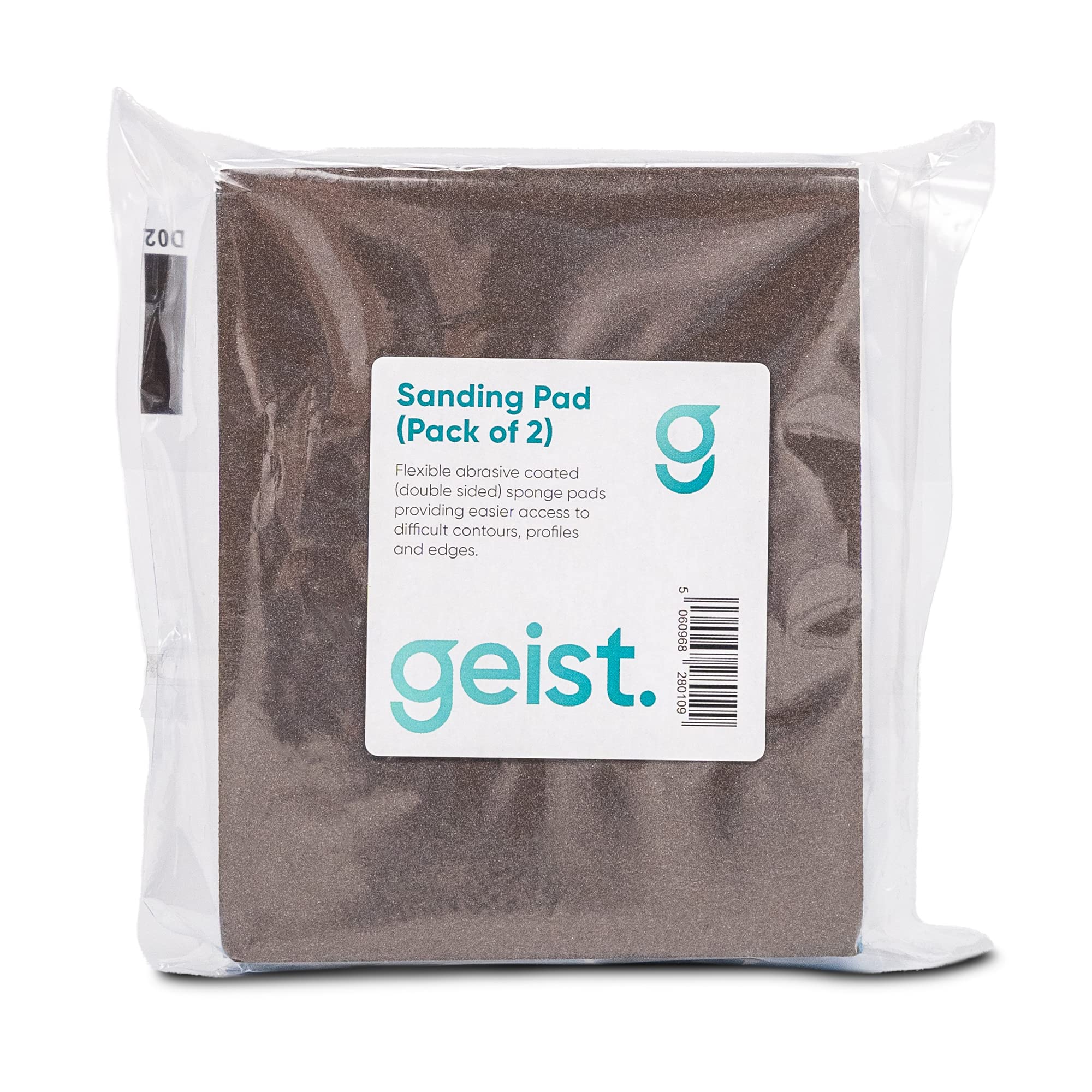 Geist. Double Sided Sanding & Finishing Pads | for use on Leather, Alcantara, Vinyl, Wood, Paints, fillers and Plastic Materials |  to Smooth and Prepare Surfaces | Pack of 2