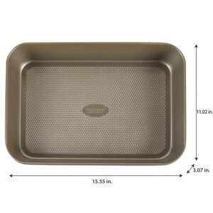 Kitchen Details Pro Series Deep Roasting Pan | Nonstick | Textured Diamond Base | Creates Even Heating | Safe up to 500 Degrees | Durable | Easy to Clean | Bakeware