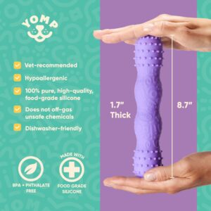 Yomp ToothBuddy Dog Dental Chew Toy - Dog Teething Toy for Soft & Medium Chewers - Dog Toy Bone - Chewing Toy for Dogs - Pet-Safe, Non-Toxic Silicone Dog Toy