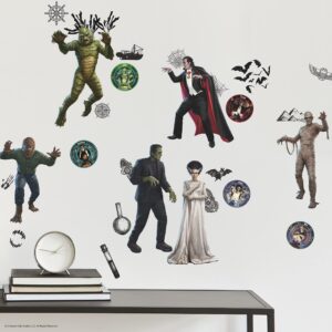 universal pictures monsters peel and stick wall decals by roommates, rmk5210scs