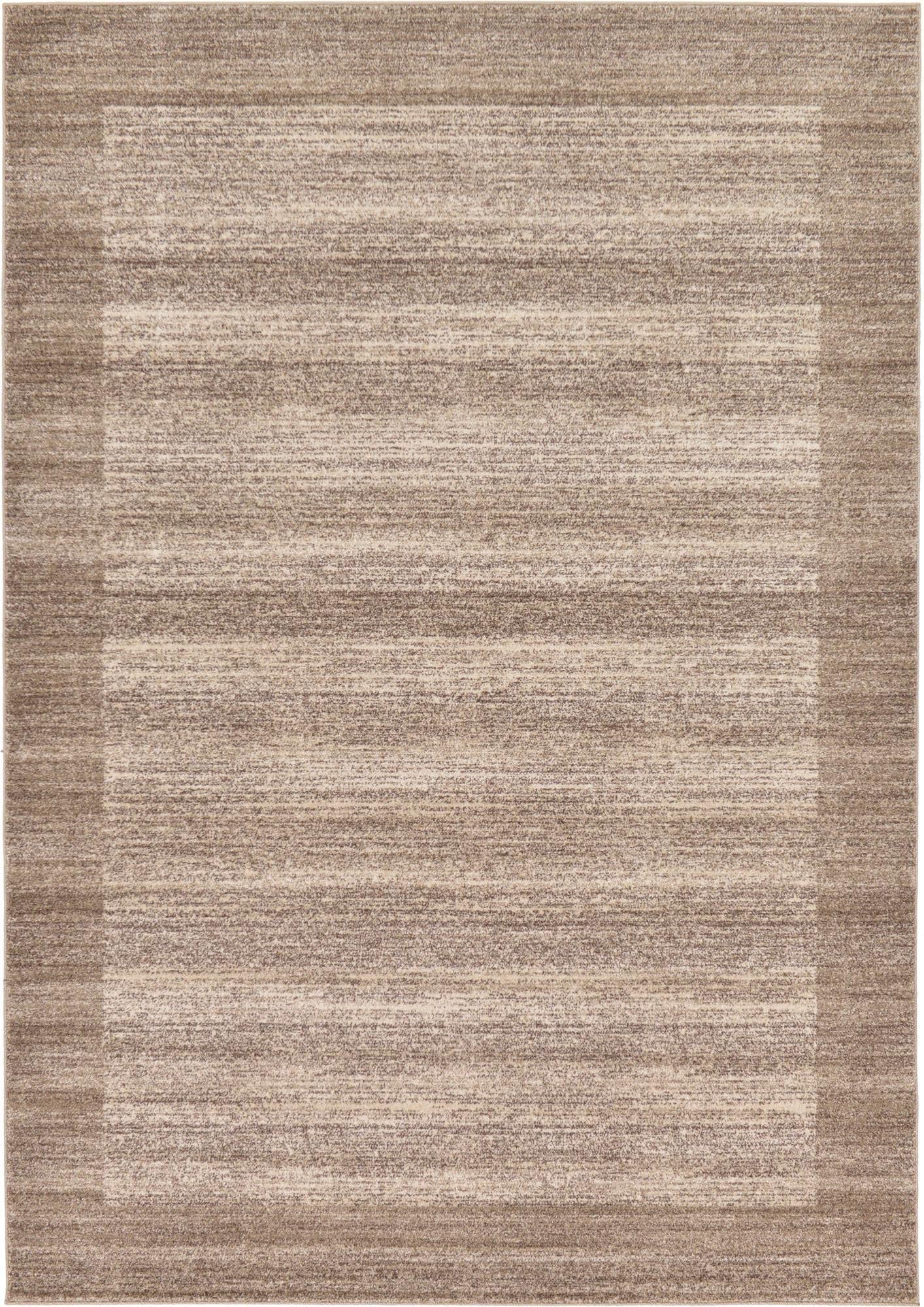 Rugs.com Angelica Collection Rug – 7' x 10' Beige Medium Rug Perfect for Bedrooms, Dining Rooms, Living Rooms