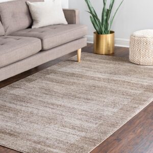 Rugs.com Angelica Collection Rug – 7' x 10' Beige Medium Rug Perfect for Bedrooms, Dining Rooms, Living Rooms