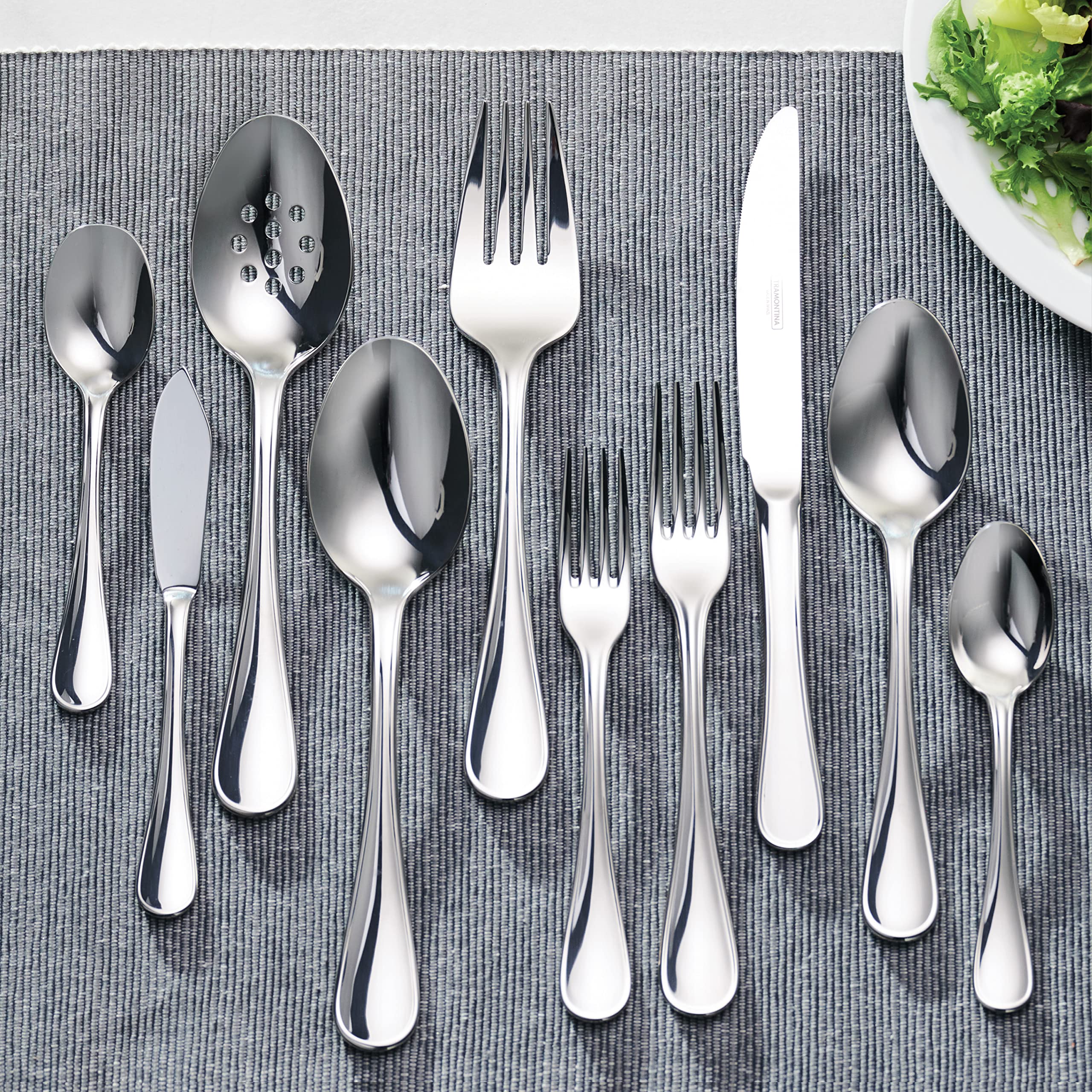 Tramontina 45 Piece Silverware Set - Firenze Utensils Set