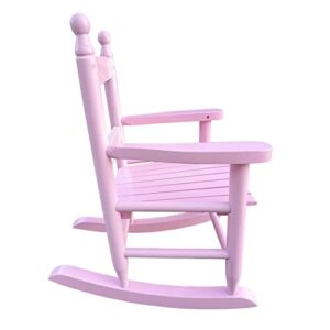 Pvillez Kids Rocking Chair for Toddlers, Childs Rocker Chair, Wooden Rocking Lounge Chairs for Girl Boy Indoor Outdoor Features Classic Rocker Design and Hardwood Construction