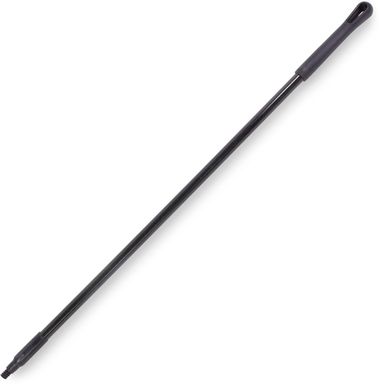 SPARTA 41225EC03 Fiberglass Broom Handle, Mop Handle, Replacement Handle With Acme Threaded Tip For Commercial Cleaning, 48 Inches, Black