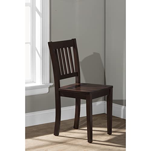 Hillsdale Universal Wood Youth Desk Chair, Chocolate Brown