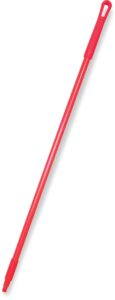 sparta 41225ec05 fiberglass broom handle, mop handle, replacement handle with acme threaded tip for commercial cleaning, 48 inches, red