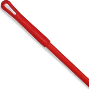 SPARTA 41225EC05 Fiberglass Broom Handle, Mop Handle, Replacement Handle With Acme Threaded Tip For Commercial Cleaning, 48 Inches, Red