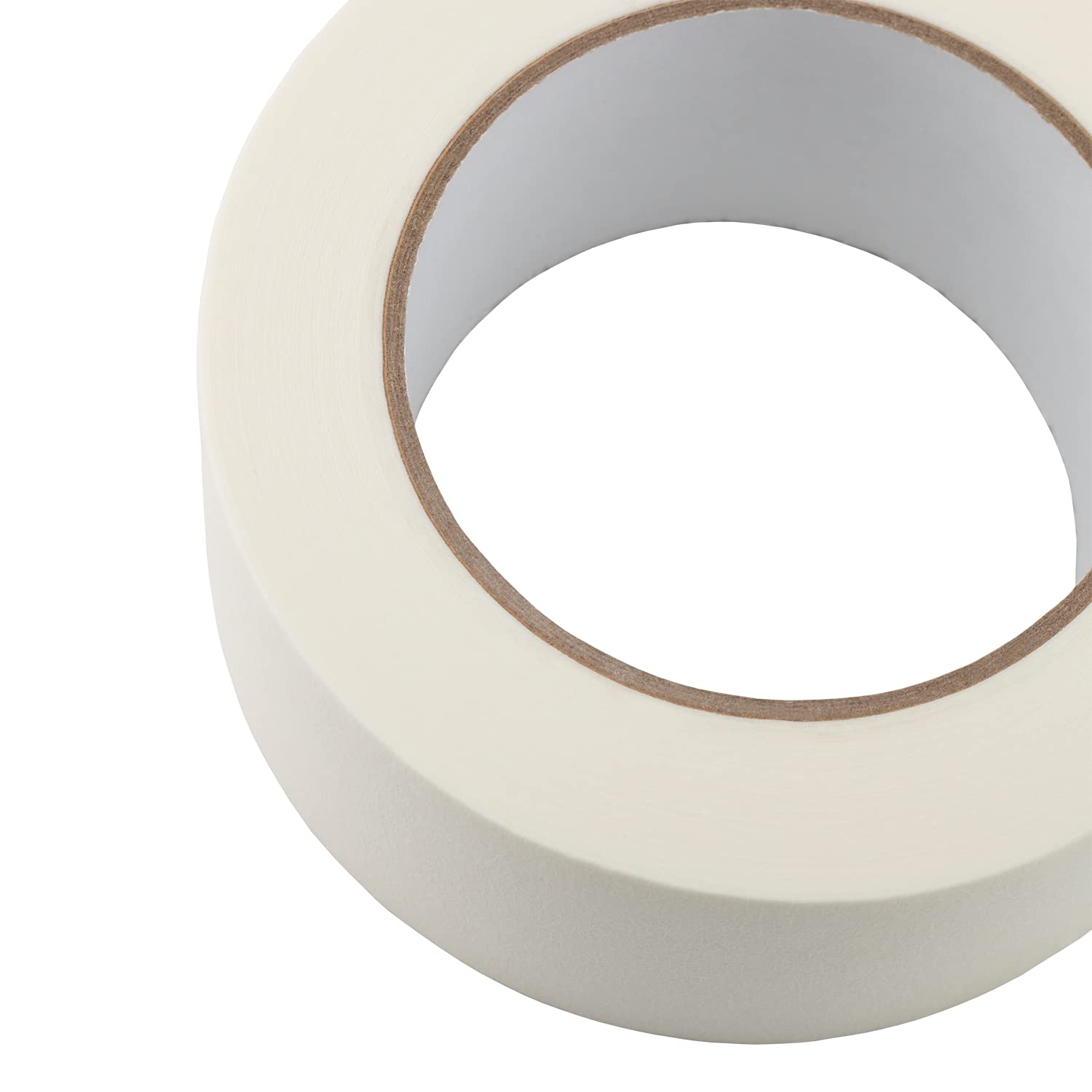 Lichamp Masking Tape 2 inch Wide, 2 Pack General Purpose Masking Tape Beige, White Masking Paper for Painting, Arts, Crafts, 2 inch x 55 Yards x 2 Rolls (110 Total Yards)