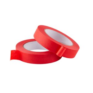 Lichamp 3 Pack Red Painters Tape 1 inch, Red Masking Tape 1 inch x 55 Yards x 3 Rolls (165 Total Yards)