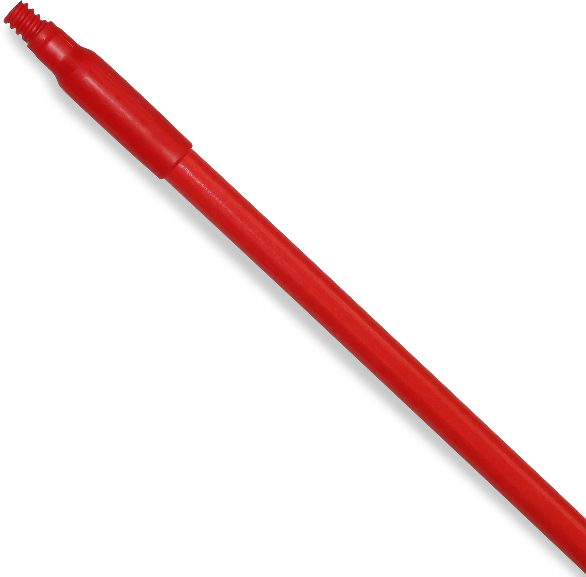 SPARTA 41225EC05 Fiberglass Broom Handle, Mop Handle, Replacement Handle With Acme Threaded Tip For Commercial Cleaning, 48 Inches, Red