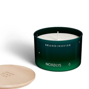 Skandinavisk NORDLYS 'Northern Lights' Scented Candle. Fragrance Notes: Arctic Intensity and Celestial Colour, a Singular Symphony for Senses. 3.17 oz.