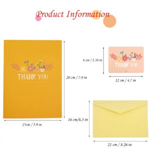 Niewalda Thank You Pop Up Card, 5.9x7.9-3D Pop Up Greeting Card, Thank You Card for Family, Teachers, Friends, Colleague