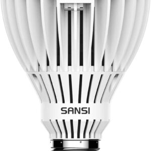 SANSI 350W Equivalent A21 LED Light Bulbs, 5500 Lumens 5000K Daylight Light Bulbs, Non-Dimmable E26 Bulb w/Ceramic Technology, 22.5 Years Lifetime, 36W Power Energy Saving LED Bulb for Home Workspace