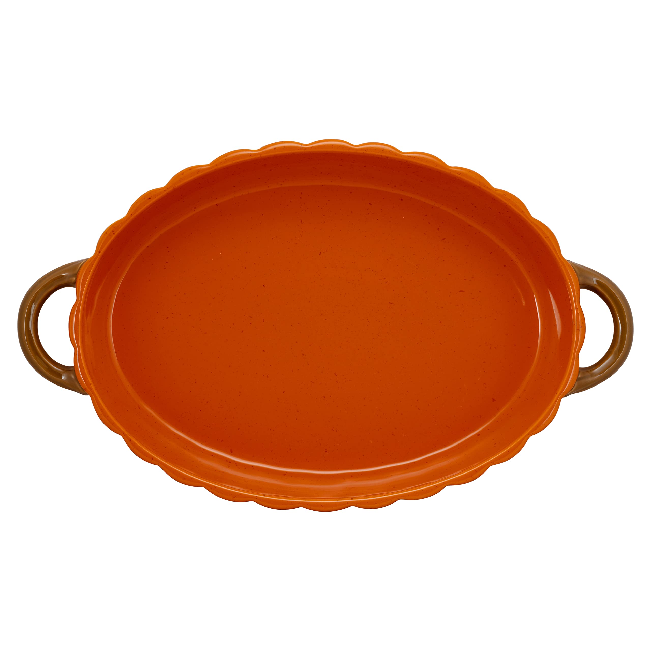 10 Strawberry Street Pumpkin Baker Set, 12" & 14.5", Orange