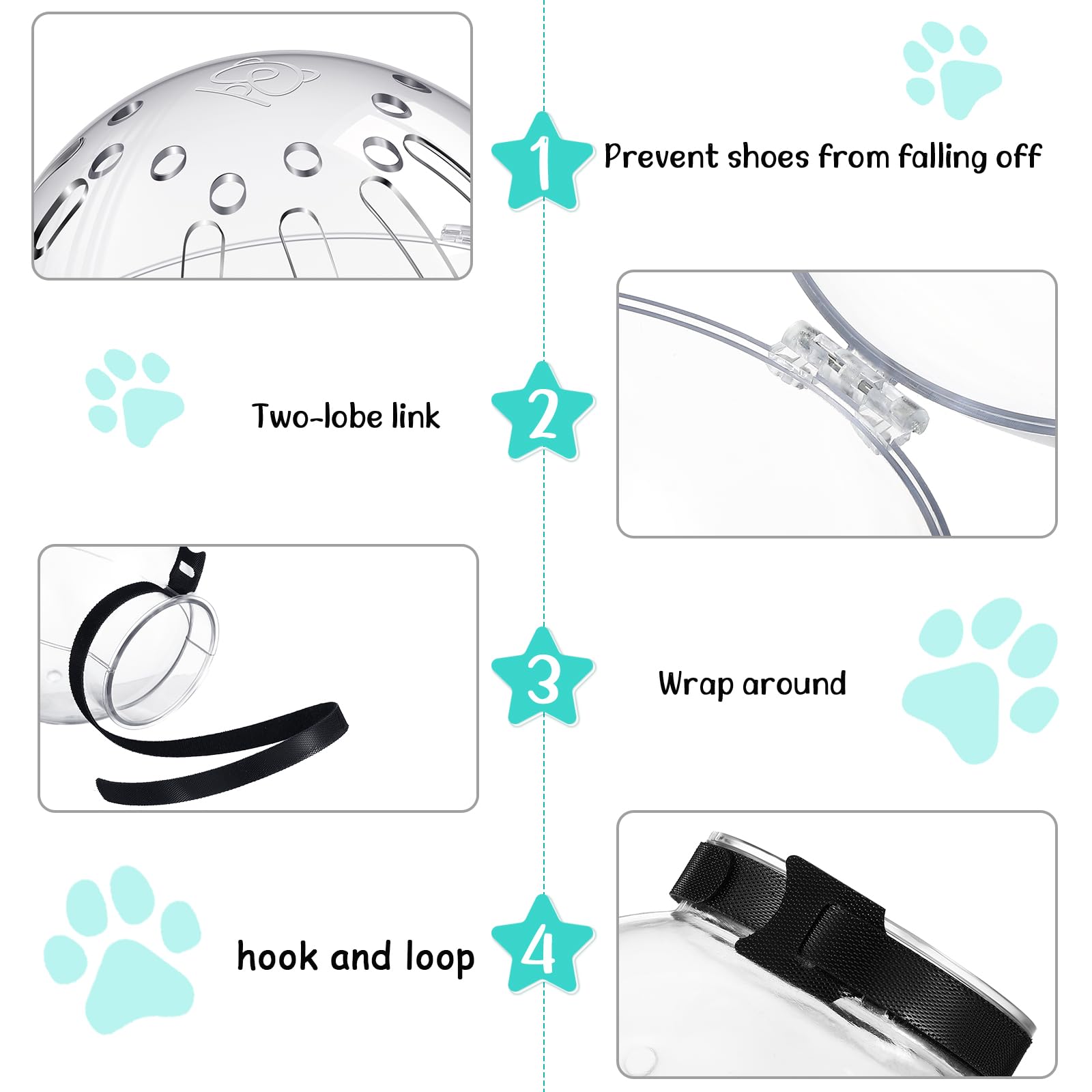 Cat Muzzle for Grooming Cat Adjustable Hood with Cat Paw Covers, Kitten Breathable Anti Bite Muzzles Anti Scratch Boots Silicone Cat Shoes Boots Cat Paw Protector for Cats Bathing Shaving (Large)