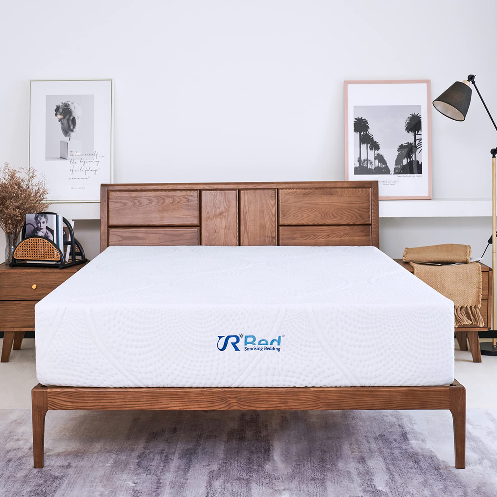 10 Inch Queen Mattress Memory Foam Mattress, Fiberglass Free Queen Size Mattress, Pressure Relief, Medium Firm Feel, Mattress in a Box, Queen mattresses for Bed Frame, Bunk Bed, Trundle, Daybed