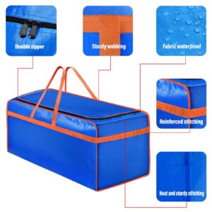 150L Moving Bags Heavy Duty Extra Large Duffel Bags, Moving Supplies 40 Gallon Plastic Moving Storage Bags with Zipper, Moving Totes for Storage Packing Bags for Moving, Traveling, 2Pack