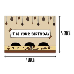 OystersPearl It Is Your Birthday Card - The Office Birthday Card - Dwight Jim Birthday Card Funny Office - Mouse Cave Birthday Card - Happy Birthday Card