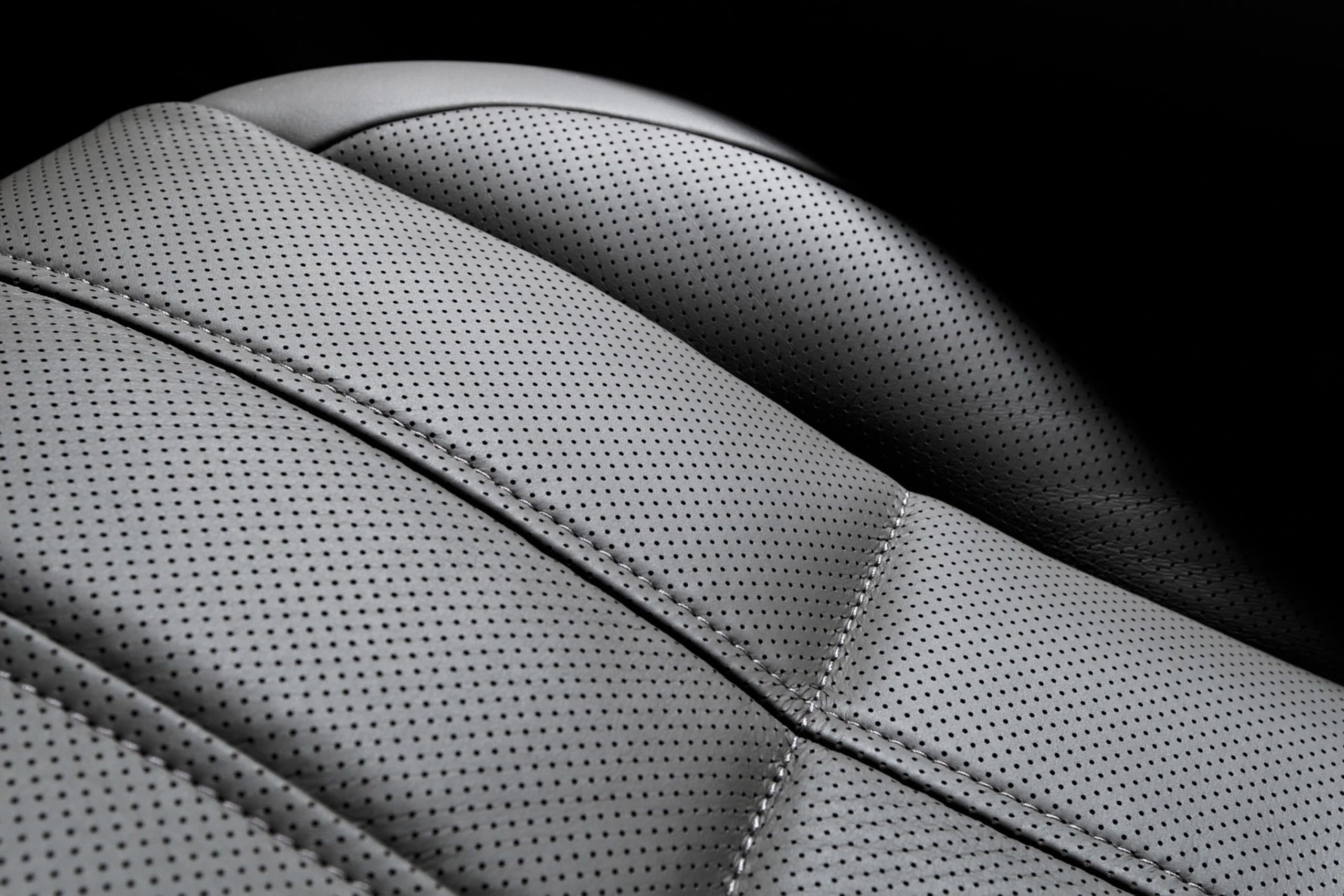 Black Soft Semi Perforated Leather Fabric 0.6mm Faux Marine Vinyl Leather Sheet Breathable & Wear Resisting for Vehicle Interior,Furniture Seats,Hand Made (5yard)