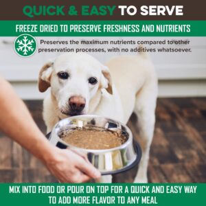 Freeze Dried Dog Food Toppers For Picky Eaters - Raw Elk - Digestive Strength Dog Food Flavoring Supports Gut Health With Healthy Probiotics - Enhance Your Dogs Meal With This Flavor Packed Mix