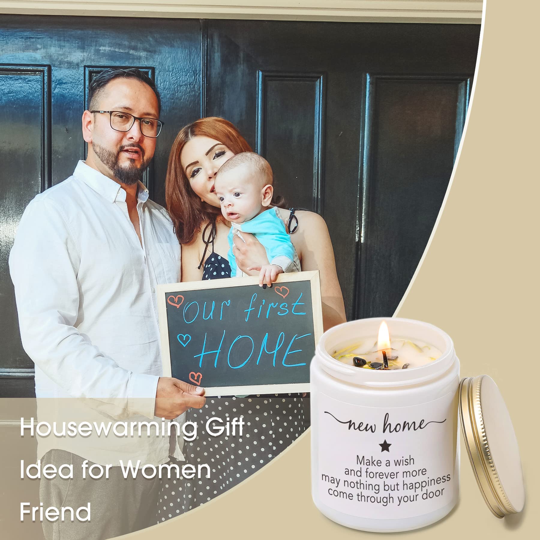 Housewarming Gift for New Home, New Home Gift, Housewarming Gift Idea for Women Friend, Moving in Gift, Vanilla&Lavender Scented Candles