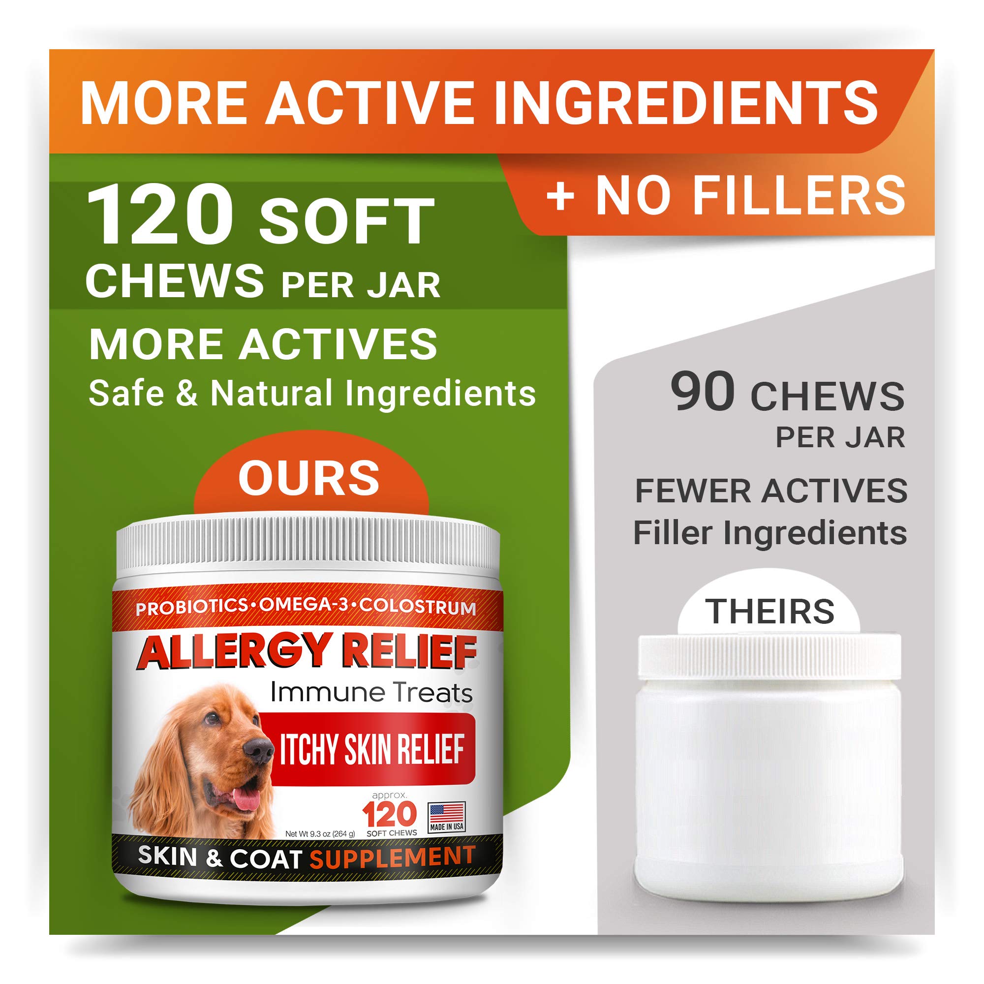 Glucosamine Treats + Allergy Relief Dog Bundle - Joint Supplement w/Omega-3 Fish Oil + Itchy Skin Relief - Chondroitin, MSM + Pumpkin, Enzymes, Turmeric - Skin & Coat - Bacon Flavor + Vegetable Chews