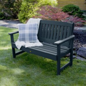 highwood Lehigh Garden Bench, 4 Feet, Federal Blue