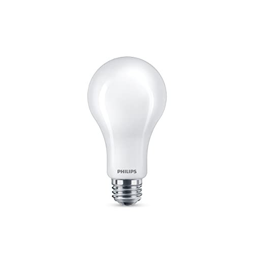 Philips LED Flicker-Free Frosted Dimmable A21 Light Bulb - EyeComfort Technology - 1600 Lumen- Soft White (2700K)- 12.5W=100W - E26 Base - Title 20 Certified - Ultra Definition - Indoor - 2-Pack