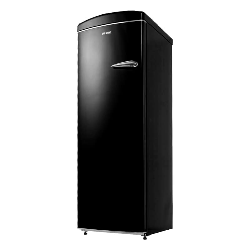 Conserv 8.3cf Classic Retro Upright Freezer Frost Free 24" 110V w/ 6 Drawers(Black)