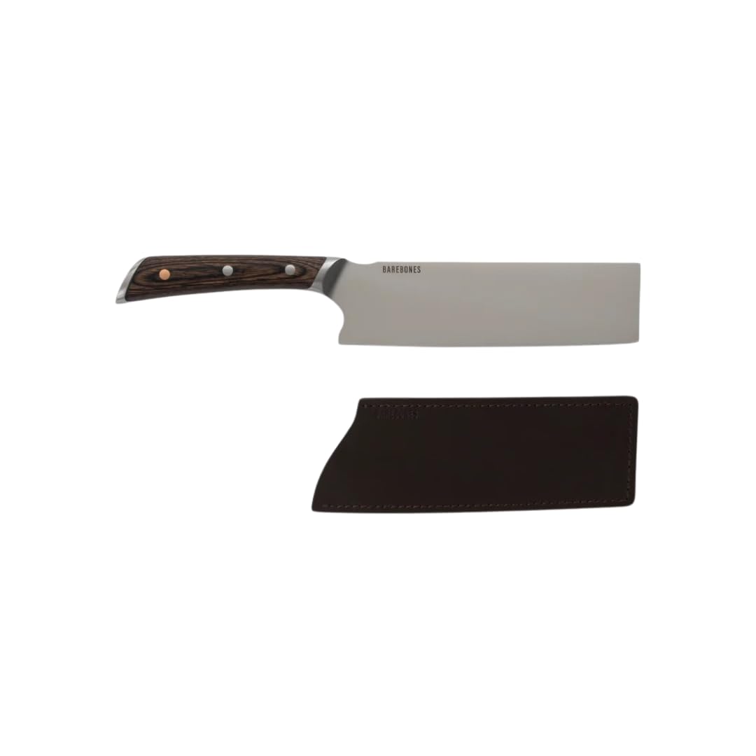 Barebones No. 7 Nakiri Knife - 7-Inch German-Grade Blade - Chopping Knife Perfect for Vegetables - Versatile Chef Knife - Everyday Kitchen Essentials