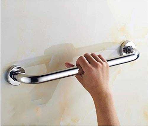 XHALERY Shower Aids,Safety Grab Rails,Bathroom Support Handle,Pure 304 Stainless Steel Bathtub Armrest,Bathtub,Toilet, Bathroom,Kitchen,Stairway Handrail (Color : Silver, Size : 30CM)