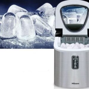 220V Stainless Commercial Ice Cube Maker Portable Ice Machine Restaurant