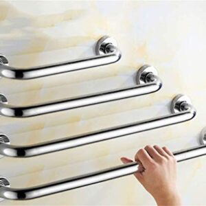 XHALERY Shower Aids,Safety Grab Rails,Bathroom Support Handle,Pure 304 Stainless Steel Bathtub Armrest,Bathtub,Toilet, Bathroom,Kitchen,Stairway Handrail (Color : Silver, Size : 65CM)