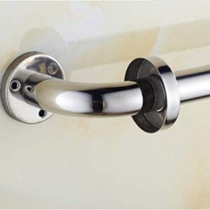 XHALERY Shower Aids,Safety Grab Rails,Bathroom Support Handle,Pure 304 Stainless Steel Bathtub Armrest,Bathtub,Toilet, Bathroom,Kitchen,Stairway Handrail (Color : Silver, Size : 65CM)