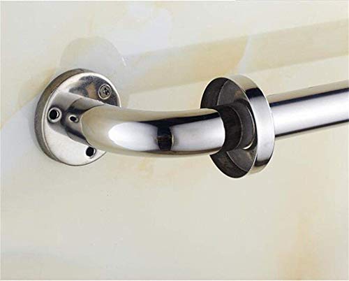 XHALERY Shower Aids,Safety Grab Rails,Bathroom Support Handle,Pure 304 Stainless Steel Bathtub Armrest,Bathtub,Toilet, Bathroom,Kitchen,Stairway Handrail (Color : Silver, Size : 65CM)