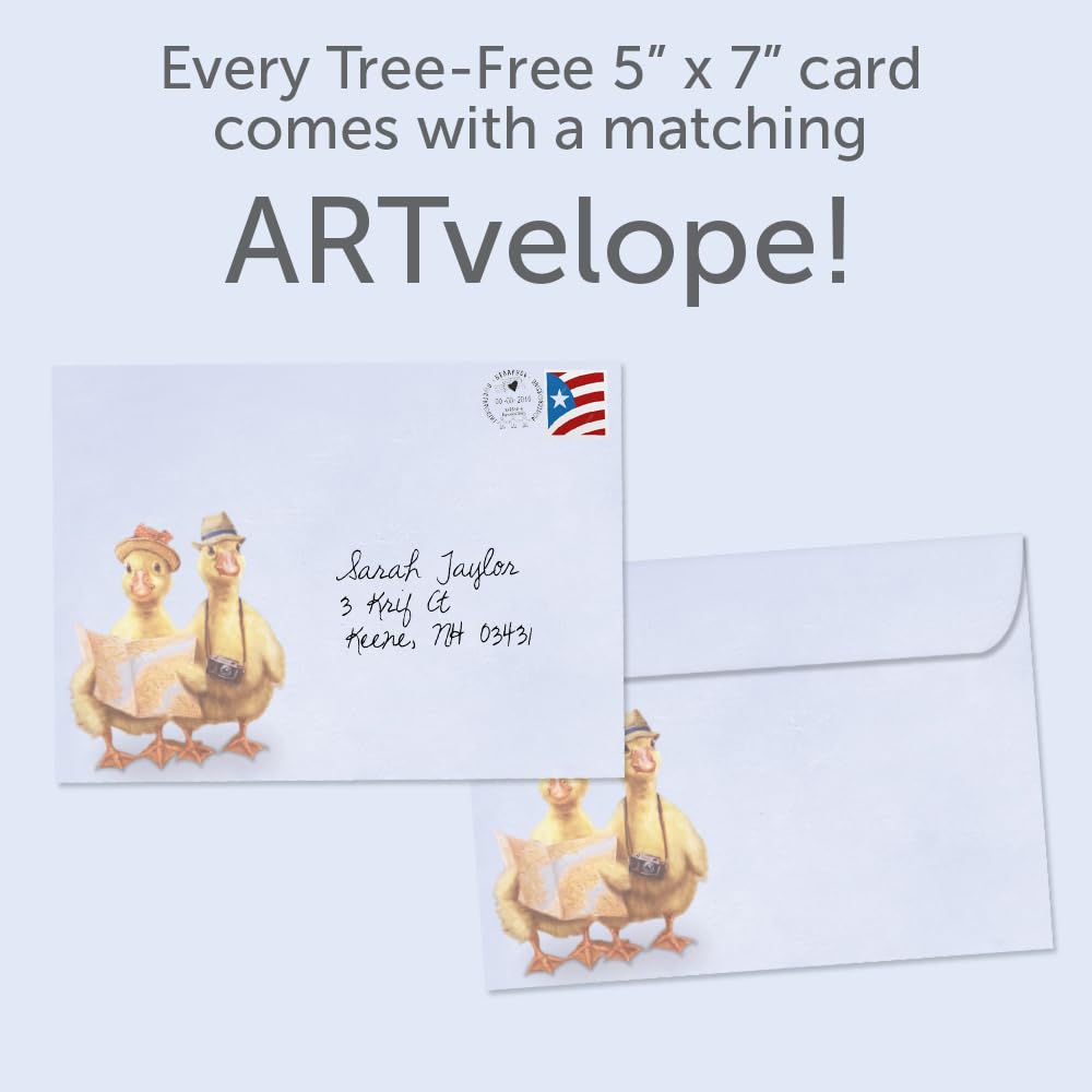 Tree-Free Greetings - Humorous Birthday Cards for Husband - Artful Designs - 1 Card + Matching Envelopes - Made in USA - 100% Recycled Paper - 5"x7" - Lost Without You (GO61450)