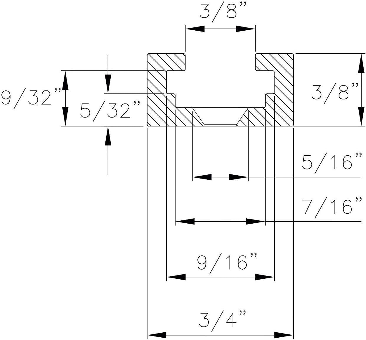 POWERTEC 48" Miter T Track w/ T-Bar for Table Saw, Router Table, Band Saw, Works with 3/4” x 3/8” Miter T Slot, Miter Gauge, T Track Accessories for Woodworking and Sliding Jigs, 2 Sets (71156-P2)