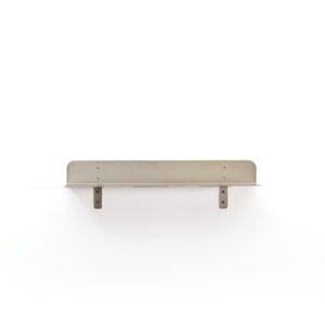 Saffron Fabs 24" x 8" Metal Wall Shelf in Brushed Nickel