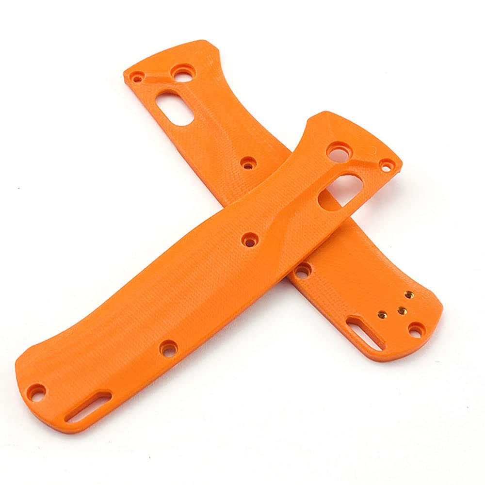 1Pair Handle Non-slip Patch DIY G10 Scales Kits For Benchmade Bugout 535 Knife (Orange)