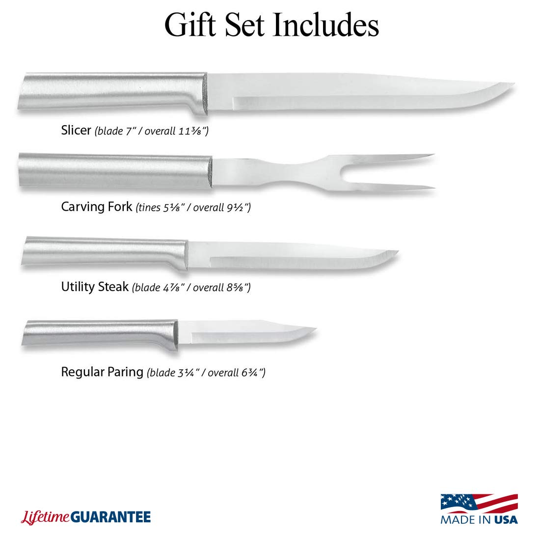 RADA Prepare Then Carve Carving Knife Gift Set With Knife Sharpener