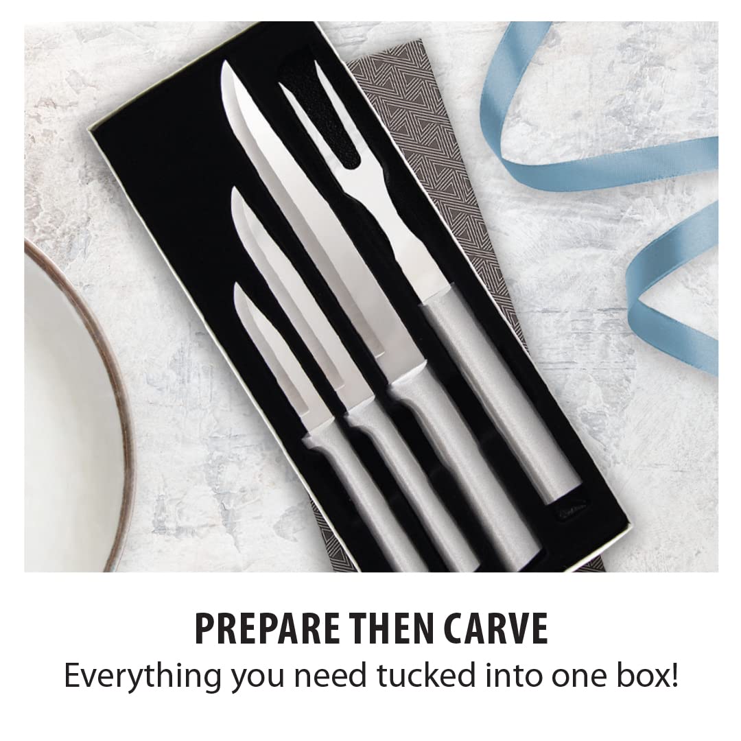 RADA Prepare Then Carve Carving Knife Gift Set With Knife Sharpener