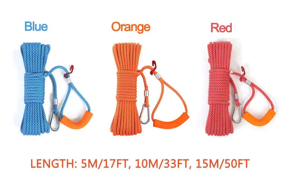 Togestar Clothesline Orange Rope 15m/50ft Unique Design - Easy to Tighten - Heavy Duty Drying Laundry Line Adjustable for Indoor Outdoor Laundry Clothesline Rope