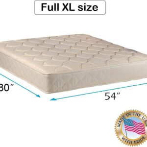 DS Solutions USA Comfort Classic Gentle Firm Full XL Mattress Only with Mattress Cover Protector Included - Orthopedic, Good for Your Back, Long Lasting and 2 Sided