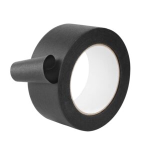 lichamp wide black painters tape 2 inch, 1pc medium adhesive black masking tape, 1.95 inches x 55 yards