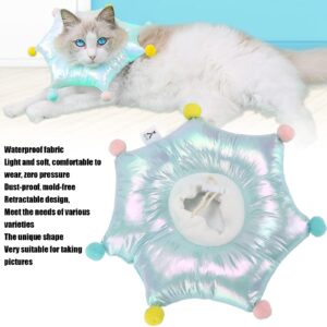 BORDSTRACT Adjustable Cat Cone Collar Soft, Clown E Collar for Cats, 3 Size Cat Recovery Collar, Waterproof, Cat Neck Cones to Stop Licking for Cat/Kitten/Small Dog, Anti-Bite Lick(M)