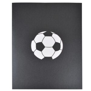 Soccer Pop Up Birthday Card, 3D Greeting Card, Congratulations Card for Sports Fan, Soccer Team