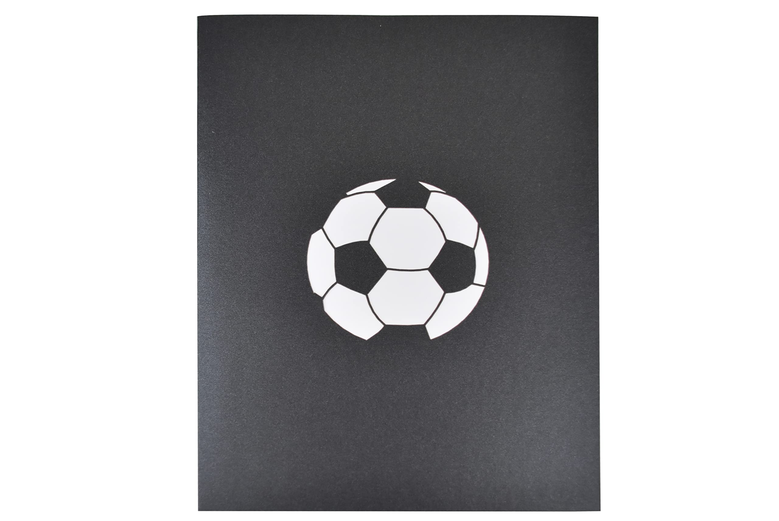 Soccer Pop Up Birthday Card, 3D Greeting Card, Congratulations Card for Sports Fan, Soccer Team