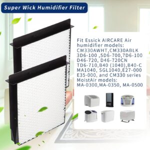 1040 Essick Humidifier Wick Filter for AIRCARE Air Humidifier B23 DP3 B40 B40-C 3D6-100 5D6-700 7D6-100 B23-710 B23-810 D46-720 CM330 500 700 3000 Series Fit MoistAir Models: MA-0300 MA-0500-2 Pack